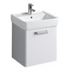 Geberit Renova Plan 879170000 Тумба под раковину, 48.5x46.3x47.2см, матовый белый / меламиновое покрытие, ультраглянцевый белый / пленочное покрытие