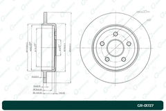 Диск тормозной G-brake  GR-01727