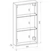 Art&Max AM-TEC-350-650-1D-R-DS-F Зеркало-шкаф с подсветкой