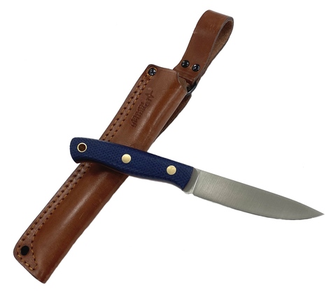Нож Slender S, N690, микарта синяя, 211.0956