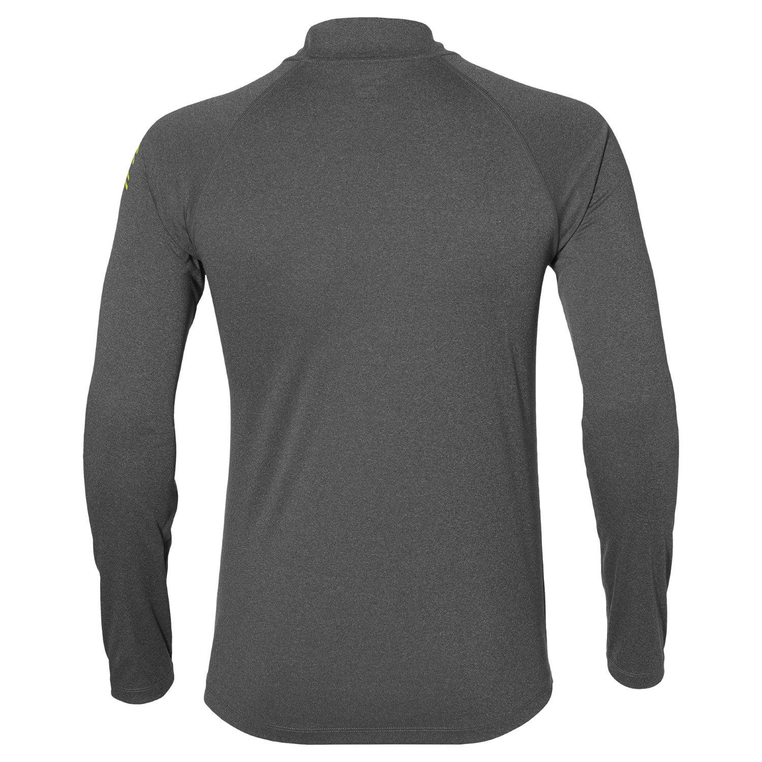 Беговая рубашка мужская Asics Stripe 1/2 Zip серая-желтая - 2