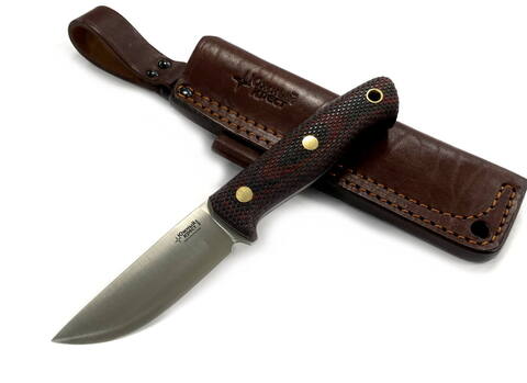 Нож Fang, N690, микарта, 223.1354, красно-черный