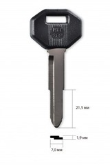 Заготовка автомобильного ключа 13621 Mitsubishi