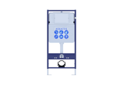 Комплект Set Aquatek Европа (унитаз + инсталляция + звукоизоляционная прокладка + крышка-сиденье soft-close + крепления к стене + панель смыва)