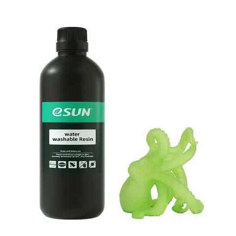 Фотополимер ESUN Water Washable зеленый прозрачный (0,5 кг)