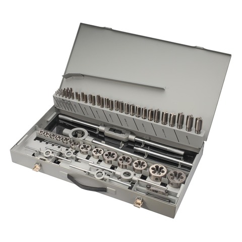 Набор метчиков и плашек M3 -M24 HSS-G 64пр MASTER-TOOL 1017701010004