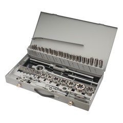 Набор метчиков и плашек M3 -M24 HSS-G 64пр MASTER-TOOL 1017701010004