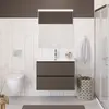 BelBagno UNO-800-2C-SO-СO База под раковину подвесная с фрезерованными ручками по всей длине фасада с двумя выкатн. ящ., Бежевый матовый, 800x455x608