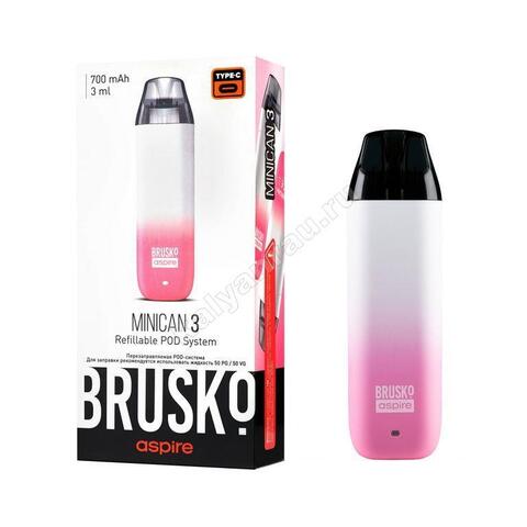 Электронная сигарета Brusko Minican 3 - Розово-белый градиент