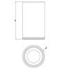 Gessi 316 54731#239 Стакан настольный, цвет: белый/steel brushed