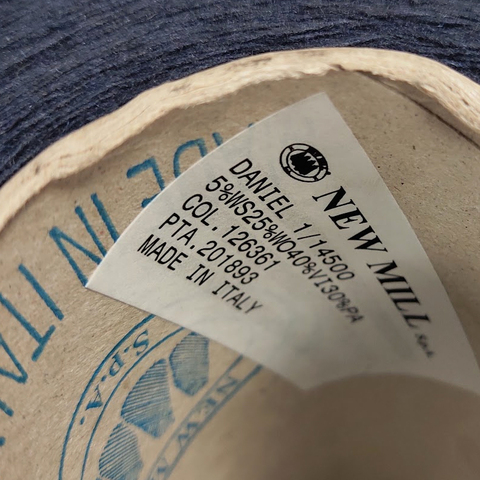 Смесовка с кашемиром (5%) NEW MILL DANIEL 1/1450 темно-синий