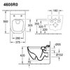 Villeroy&Boch Antheus 4608R0R1 Унитаз подвесной безободковый (с открытым смывным краем), выпуск-горизонтальный