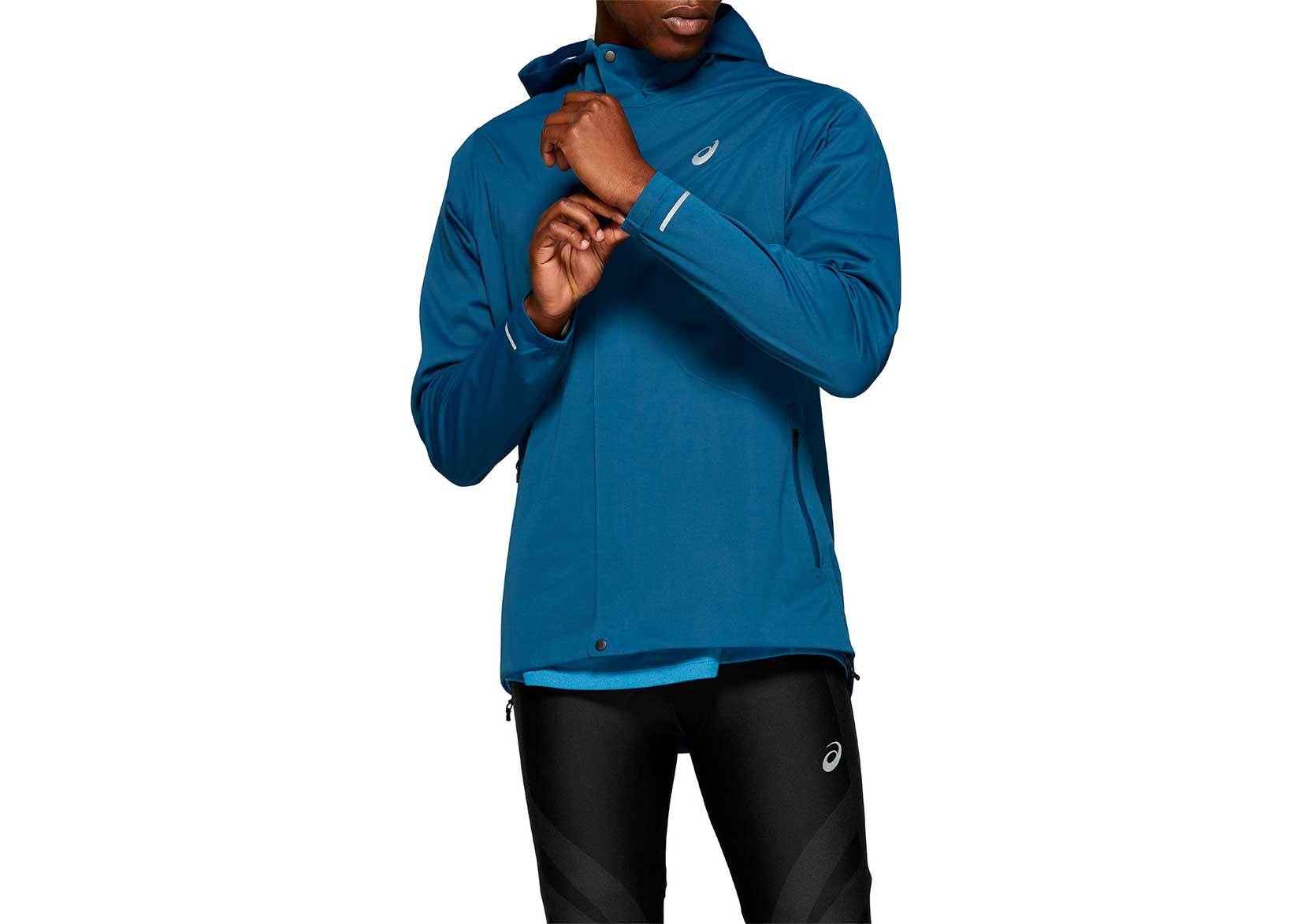 Asics Accelerate Jacket куртка для бега мужская темно-синяя - 2