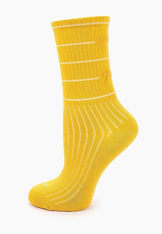 Женские высокие повседневные носки 361° Socks желтые