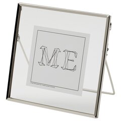 Фоторамка IKEA LERBODA (ЛЕРБОДА), Серебристый, 16x16 см