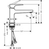 Hansgrohe Metropol 74502000 Смеситель для раковины однорычажный с донным клапаном