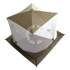 Зимняя палатка пятигранная Следопыт Premium (2,4х2,4 м, 3 слоя)