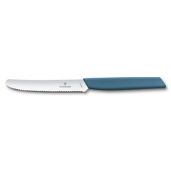 Фото Кухонный нож овощной серрейтор Victorinox 6.9006.11W2, сталь X50CrMoV15, рукоять полипропилен, синий