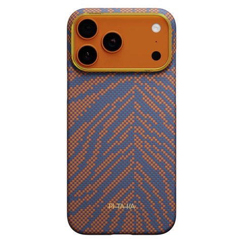 Чехол Pitaka Edge Case для iPhone 17 Pro, Пылающий оранжевый | Burning Orange