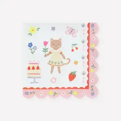 Салфетки большие "Клуб котят" 16 шт. (16,5 см)
