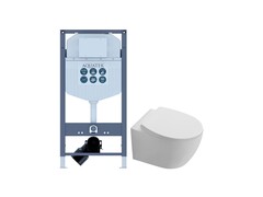 Aquatek SET Aquatek СИРИУС-INS23 SET Aquatek СИРИУС-INS23 (рама Aquatek Standard INS-0000023(без клавиши и крепежа) + унитаз AQ1582T-00 СИРИУС TORNADO с тонким сиденьем soft-close) фото