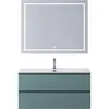 BelBagno KRAFT-1200-2C-SO-AO База под раковину подвесная с фрезерованными ручками по всей длине фасада с двумя выкатн. ящ., Голубой Мат.,1200x455x500