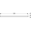 Geberit Option Basic 500.585.00.1 Зеркало с подсветкой, подсветка сверху, 120x65см