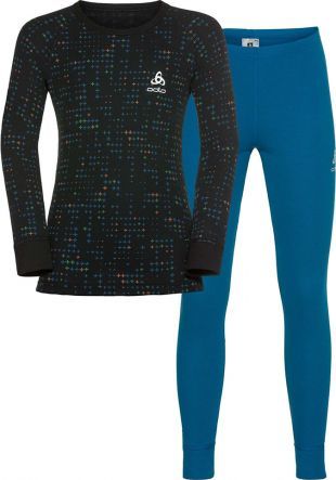 Odlo Warm детский комплект термобелья черный-синий