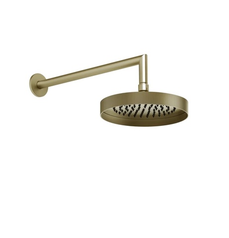 Gessi Ingranaggio 63548#727 Верхний душ для настенного крепления, поворотная с шарниром Brushed Brass PVD
