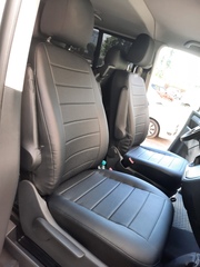 Чехлы на Volkswagen T6 микроавтобус Multivan / Caravelle / Transporter 2015–2024 г.в.