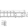 Hansgrohe RainSelect 15381140 Термостатический смеситель для ванны для 3 потреб. (бронза шлифованная)
