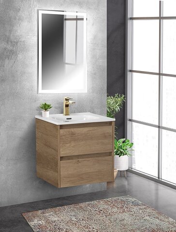 BelBagno Kraft KRAFT-500-2C-SO-RNN Тумба под раковину подвесная, 50x46, цвет: коричневый
