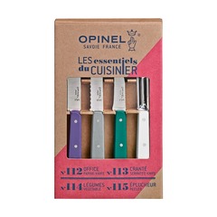 Фото Набор ножей Opinel Les Essentiels Art deco, нержавеющая сталь, (4 шт)
