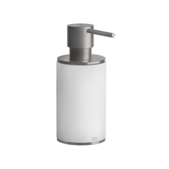 Gessi 316 54737#239 Дозатор для жидкого мыла настольный, цвет: белый/steel brushed фото