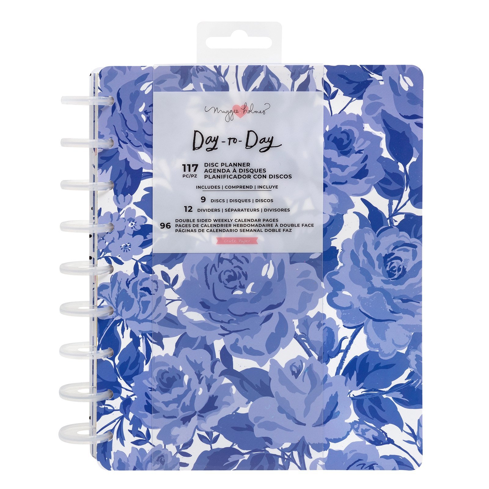 Планер на дисках, не датирован. Maggie Holmes Day-To-Day Undated 12 Month Planner- Sweet Rose