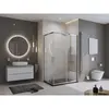 BelBagno TRAY-MR-UNO-AH-120/80-35-NERO-NO Поддон из искусственного мрамора в комплекте с сифоном с чёрной матовой декоративной накладкой, чёрный