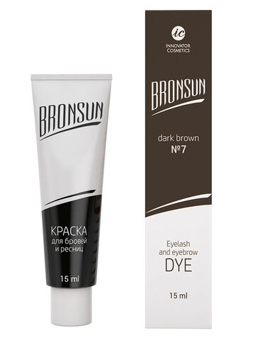 Краска BRONSUN, цвет темно-коричневый #7, 15мл Хит!
