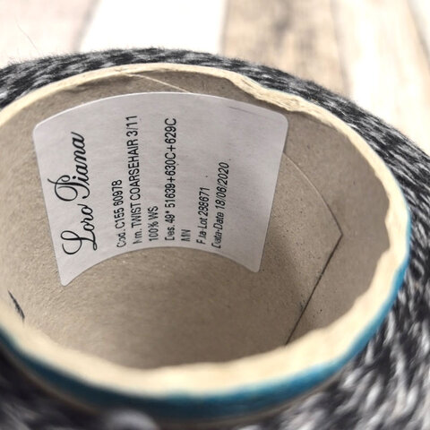Кашемир LORO PIANA TWIST COARSEHAIR 3/13 серо-черный, мулине