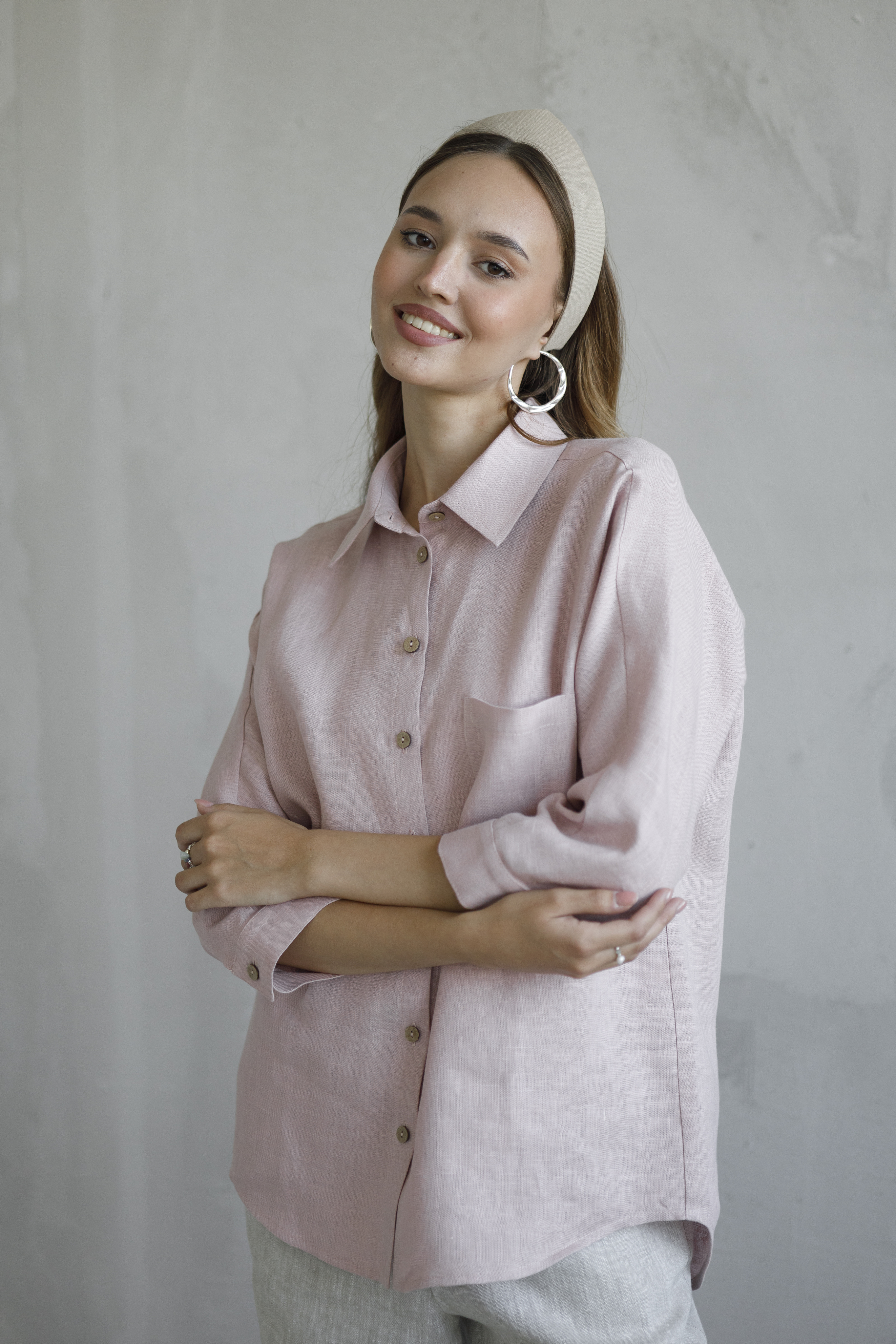 Рубашка женская льняная Valery