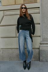 ZARA ТОП С ПОЯСОМ, ЧЕРНЫЙ