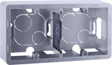 Коробка для накладного монтажа 2 поста - Legrand Inspiria - алюминий — фото 3