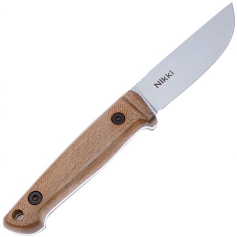 Туристический нож Nikki, сталь D2 StoneWash, Орех, Kizlyar Supreme, 4650065059534