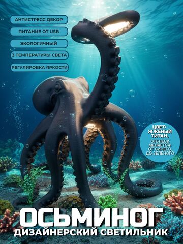 Дизайнерский светильник "Осьминог"