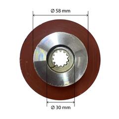 Диск тормозной UNITED PARTS для электрических талей d106мм, высота 38мм, Z12