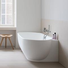 Duravit Luv 700433000000000 Ванна из минерального литья 1800x950мм, пристенный вариант панели, с ножками, цвет белый (без слива-перелива) фото