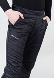 Премиальный костюм для лыж и зимнего бега Nordski Hybrid Hood Black/Lime