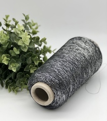 Вискоза с люрексом TORCITURA DI DOMASO 3400 графит с серебром