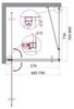 BelBagno Marmi MARMI-AH-1-70/80-C-CR Душевой уголок прямоугольный, 70x80, цвет: хром