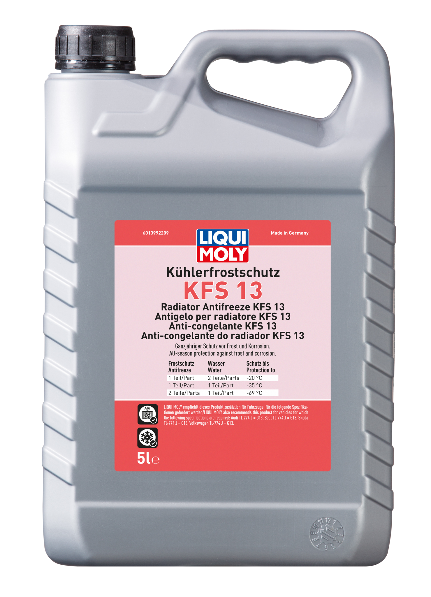 Антифриз-концентрат Liqui Moly Kuhlerfrostschutz KFS 13 красный 5л