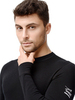 Термофутболка Norveg Soft Rollneck мужская с длинным рукавом чёрная - 6